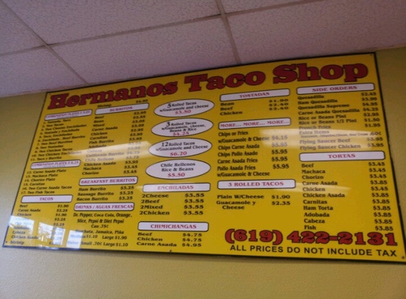 Hermanos Taco Shop - Chula Vista, CA