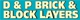 D & P Brick & Block Layers Logo