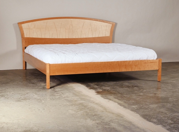 Nathan Hunter Design, LLC - Bloomington, IN. King Size Bed Frame "River Rushes Studio Bed"