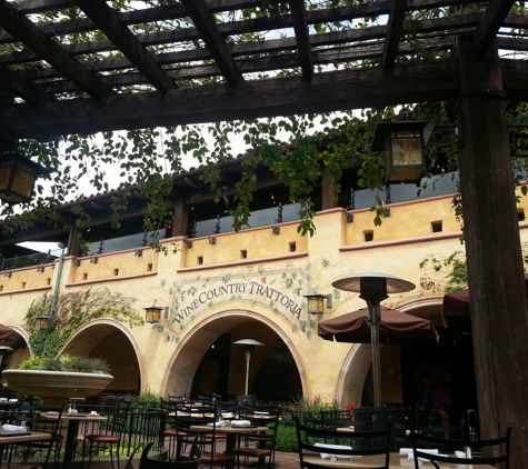 Wine Country Trattoria - Anaheim, CA. Wine Country Trattoria outdoor seating is a beautiful way to enjoy your lunch in sunny California!