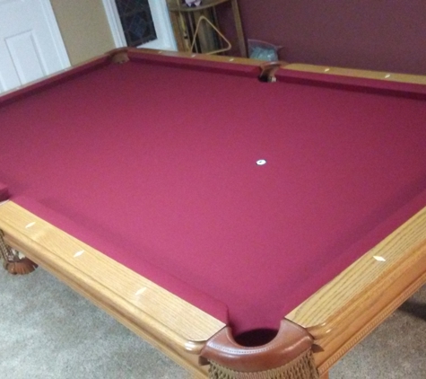Pool Boss LLC - Lakewood, OH. Red table installed