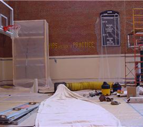 Knauss Property Services - Indianapolis, IN. If you have ever been inside the Bankers Life Fieldhouse you may recognize the practice court.  KPS was awarded paint stripping project.