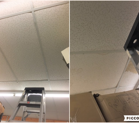 Andy OnCall - Raleigh, NC. Replace damaged ceiling tiles.