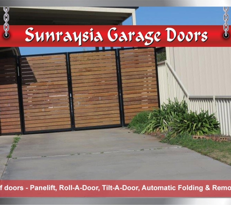 Sunraysia Garage Doors Pty Ltd - Mildura, VIC. Range of doors - Panelift, Roll-A-Door, Tilt-A-Door, Automatic Folding & Remote Gates