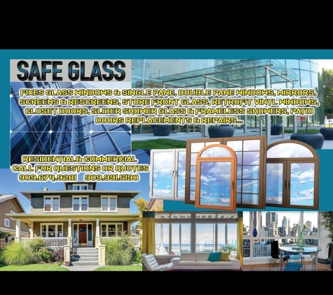 San Bernardino Safe Glass Window Replacement INC. - San Bernardino, CA. Safe Glass Window Replacement INC