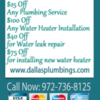 Expert Plumbings Dallas TX