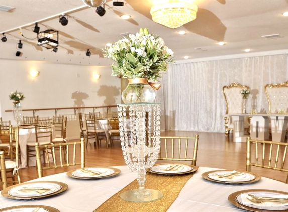 Anastassia Ballroom & Dance - Leesburg, FL. Birthday party, wedding venue table settings. Convenient party location to Mount Dora, Eustis, Tavares, Central Florida.