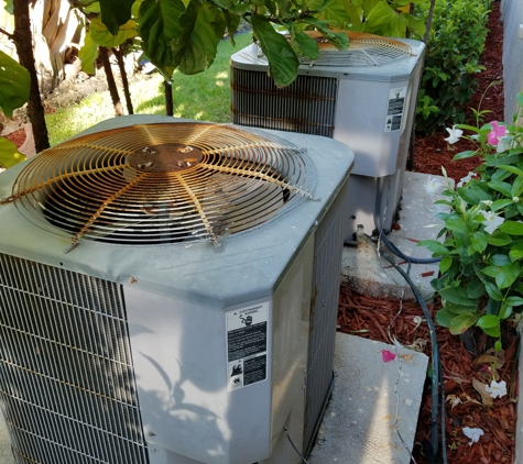 Quality Air Conditioning Company - Fort Lauderdale, FL. "Before" photo at Bill Lewis' home in Vero Beach, Florida. New air conditioning units are on order. Looking forward to a cooler breeze soon.