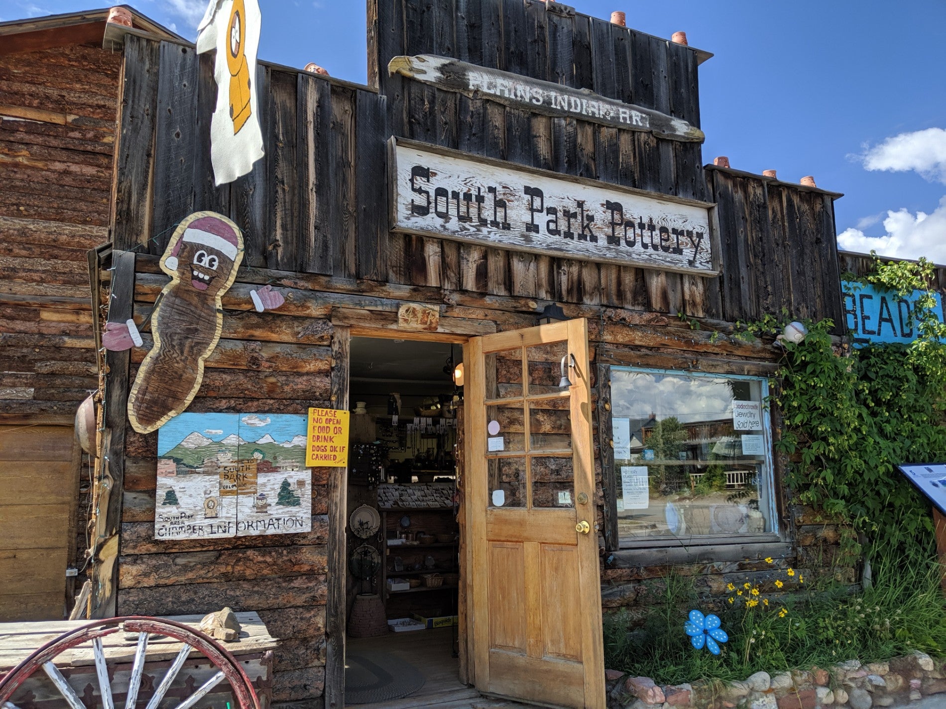 South Park Pottery - Local artist owned store with Pottery, Beads, Jewelry,  Stones, Antiques, South Park Collectables, and Much Much More in Fairplay,  Colorado