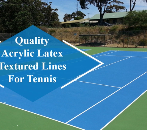 Recreational Surfaces - Somerton Park, SA. Quality Acrylic Latex Textured Lines For Tennis