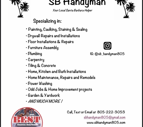 SB Handyman - Santa Barbara, CA