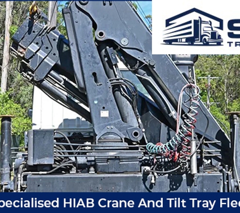 SRJ Transport - Malaga, WA. Specialised HIAB Crane And Tilt Tray Fleet