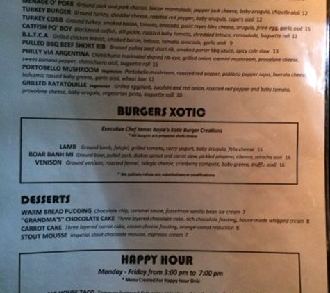 38 Degrees Ale House & Grill - Alhambra, CA. Regular menu