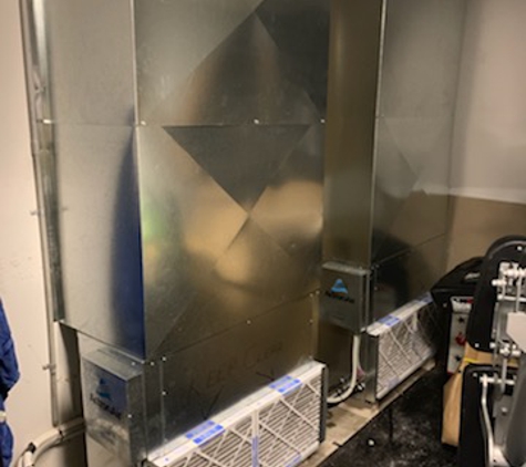 Broadwater Air And Energy. Shows commercial vertical fan coils ActronAir at f45 gym at Erina