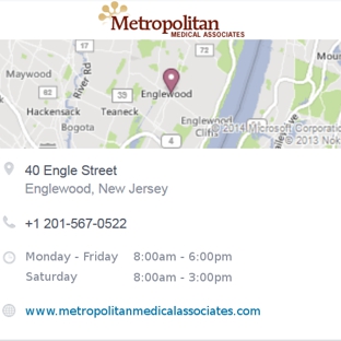 Metropolitan Medical Associates - Englewood, NJ