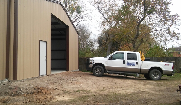 J & E Concrete Contractors - Deer Park, TX. We also offer steel erecting for metal buildings