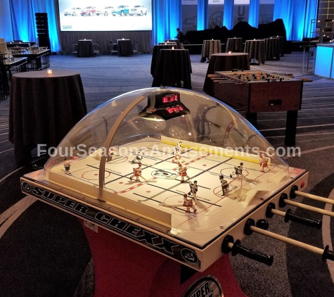 Four Seasons Amusements - Addison, IL. Chexx Bubble Dome Hockey Games for Rental in Chicago IL and Suburbs