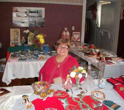 Polish Home Inc - Rome, NY. Mary Lou Connors on displays of Polish history