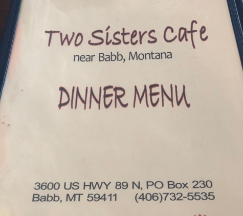 Two Sisters Cafe - Babb, MT