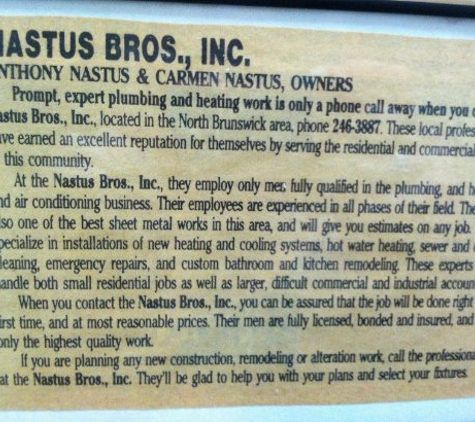 Nastus Brothers Inc. - New Brunswick, NJ