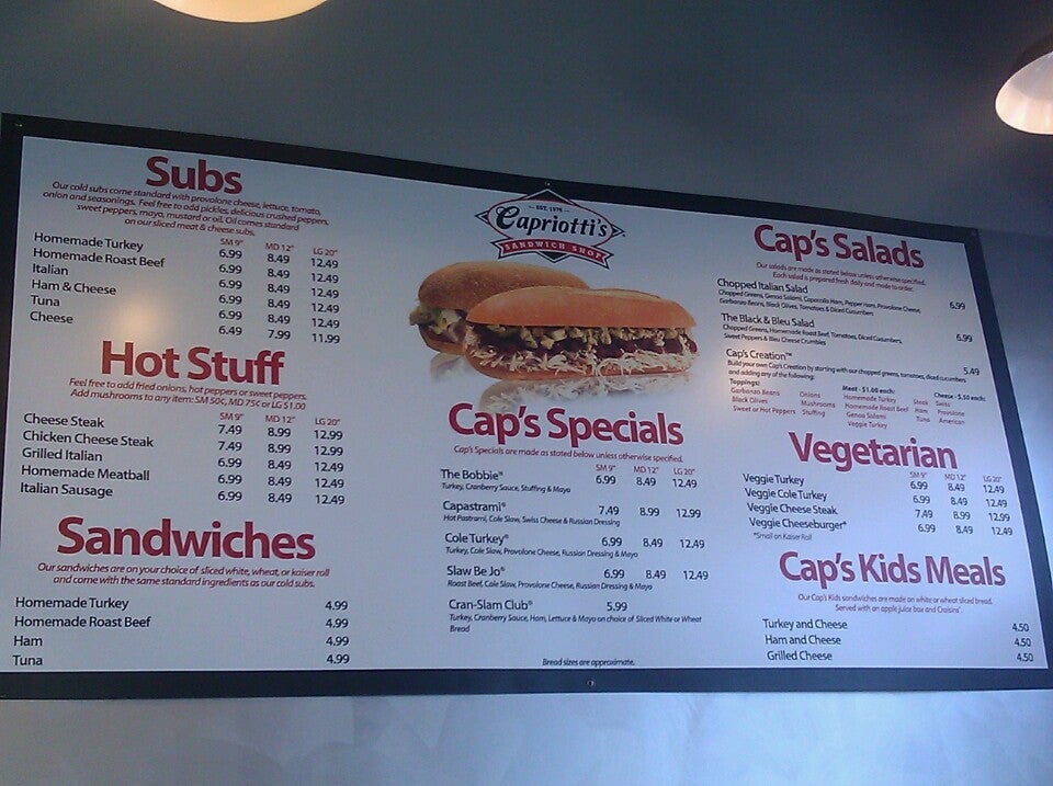 Capriotti's Sandwich Shop - Whittier, CA 90605