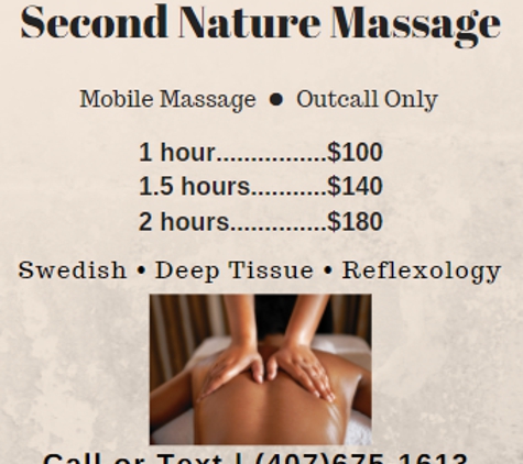 Second Nature Massage - Orlando, FL