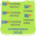 Toilet Repair Cypress TX