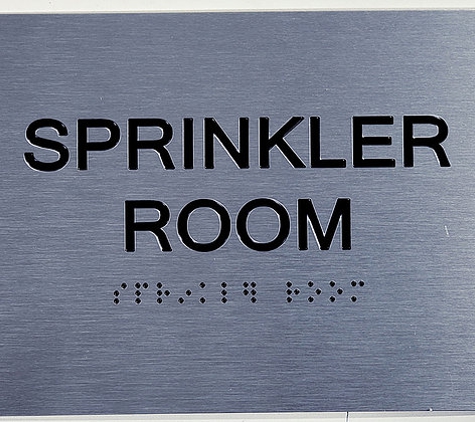 HPD SIGNS - Brooklyn, NY. SPRINKLER ROOM ADA SIGN 