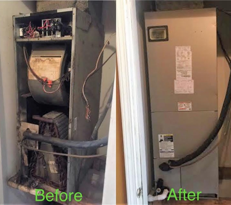 Eco Heating and Cooling LLC - Dothan, AL. Before and After Change Out by Eco Heating and Cooling, LLC