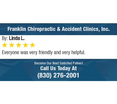 Franklin  Chiropractic &  Accident Clinics Inc - San Antonio, TX