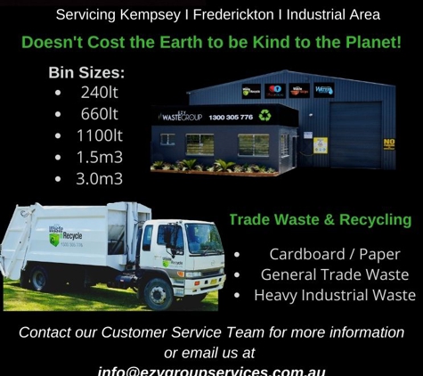 Ezy Group Services Pty Ltd - South Kempsey, NSW. Ezy Waste N Recycle