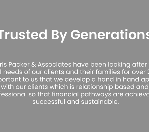 Chris Packer & Associates - Alfredton, VIC. Trusted By Generations