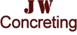 J W Concreting Logo