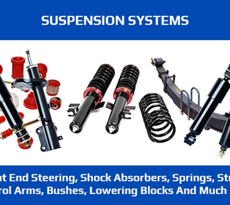 Interpart Pty Ltd - Campbelltown, NSW. Front End Steering, Shock Absorbers, Springs, Struts, Control Arms, Bushes, Lowering Blocks And Much More