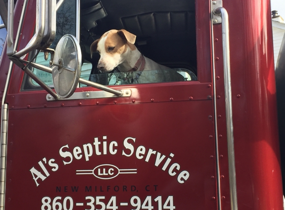 Al's Septic Service LLC. Customers dog wants to go for a ride����