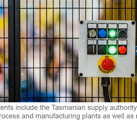 Bartech Switchboards PTY Ltd. - Moonah, TAS. Our clients include the Tasmanian supply authority, major food process and manufacturing plants as well as mining.