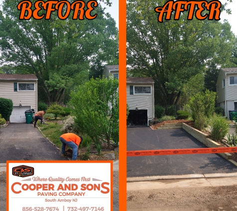 Cooper and Sons Paving - Parlin, NJ. Avenel New Jersey new construction retaining wall driveway asphalt blacktop best Paving Company Cooper and Sons Paving Company