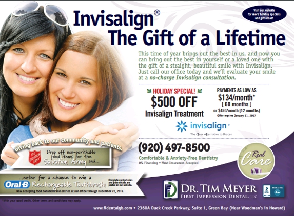 Meyer, Tim DMD First Impression Dental LLC - Green Bay, WI
