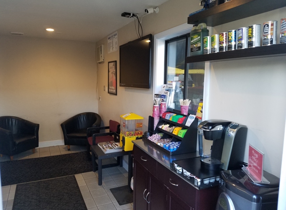 Los Gatos Auto Service - Campbell, CA. Our waiting room.  Feel free to have a cup of coffee