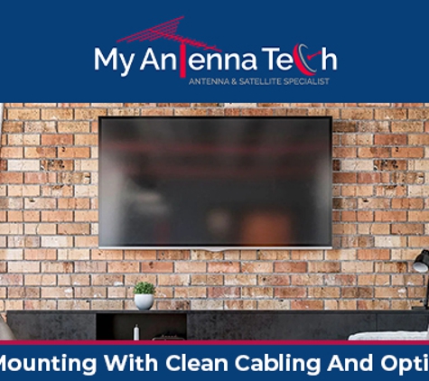 My Antenna Tech - Durack, QLD. TV Wall Mounting With Clean Cabling And Optimal View
