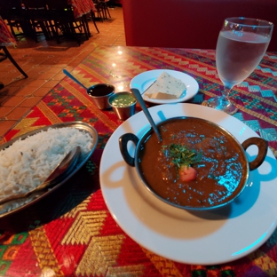 Maharaja Indian Cuisine - Sarasota, FL. Bill Lewis of Vero Beach enjoying dinner at Maharaja Indian Cuisine in Sarasota, Florida.