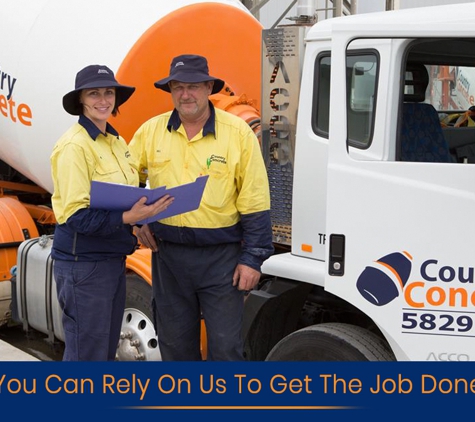 Country Concrete - Wangaratta, VIC. You Can Rely On Us To Get The Job Done