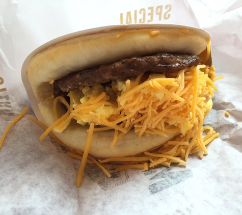 Taco Bell - Woodland Hills, CA. Sausage egg and cheese biscuit taco