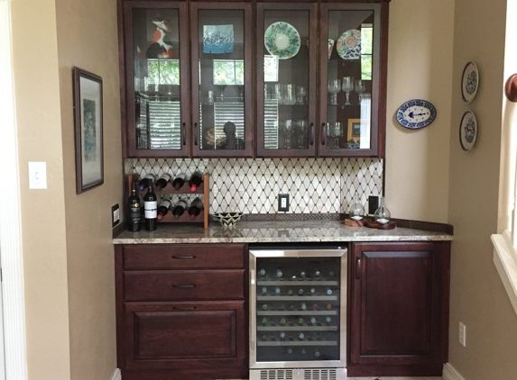 Jim Farris Cabinets - Pasadena, TX. we added a bar area to our living room