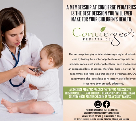 Concierge Pediatrics Miami Beach - Miami Beach, FL