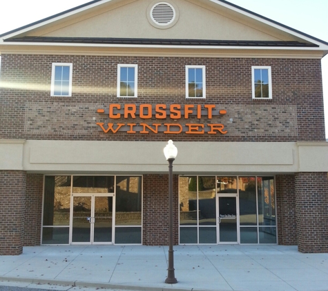 Just Sign Maintenance & Manufacturing - Loganville, GA. Manufactured and installed (2) sets of LED channel letters for Crossfit Winder.