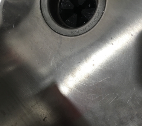 Urban Interiors & More Inc - Saint Louis, MO. Brand new sink scratched up because they didn't protect it!