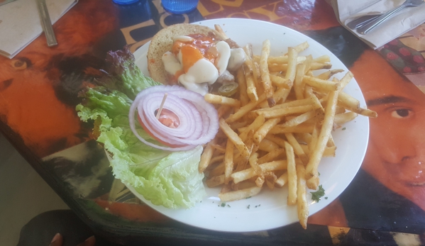 The Saturn Cafe - Berkeley, CA. Vegan California Burger