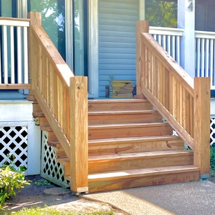 Kehns handyman services - Florissant, MO. Treated wood new steps