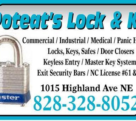 Poteat's Lock And Key - Hickory, NC